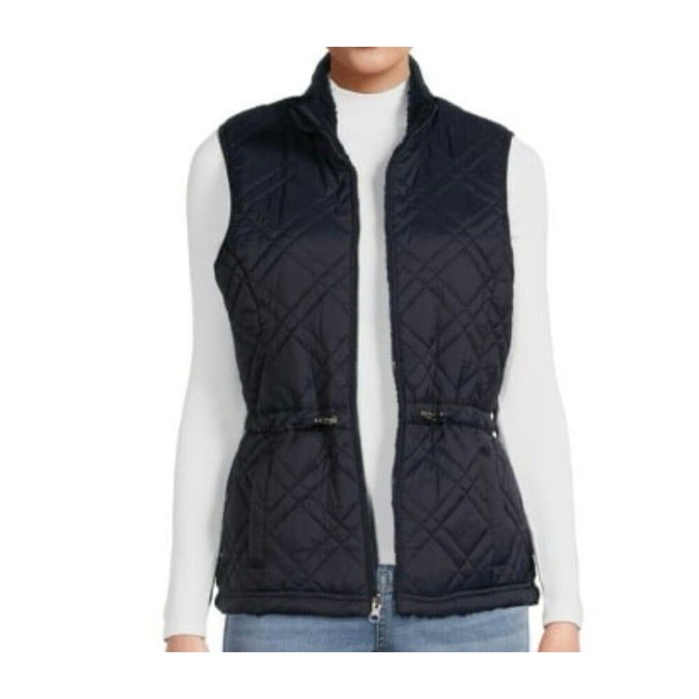 Time and Tru Women’s Reversible Quilted Vest Size L (12-14) New With Tags